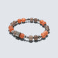 Letter W  | Smoky Lavender Hetian Jade & Golden Sunstone Bracelet