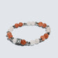 Letter T  | Golden Sunstone & White Rutilated Quartz Bracelet