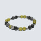 Letter Q | Serpentine Jade & Black Auralite Bracelet