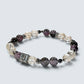 Letter J | Yellow Phantom Pyramid & Eye Auralite Bracelet