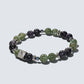 Letter N | Iolite & Green Lithium Mica Bracelet