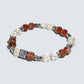 Letter L | Red Auralite  & Yellow Phantom Pyramid Bracelet