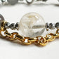 Snowflake Phantom Charm + Grey Rutilated Quartz w/ Grey Moonstone Bangle