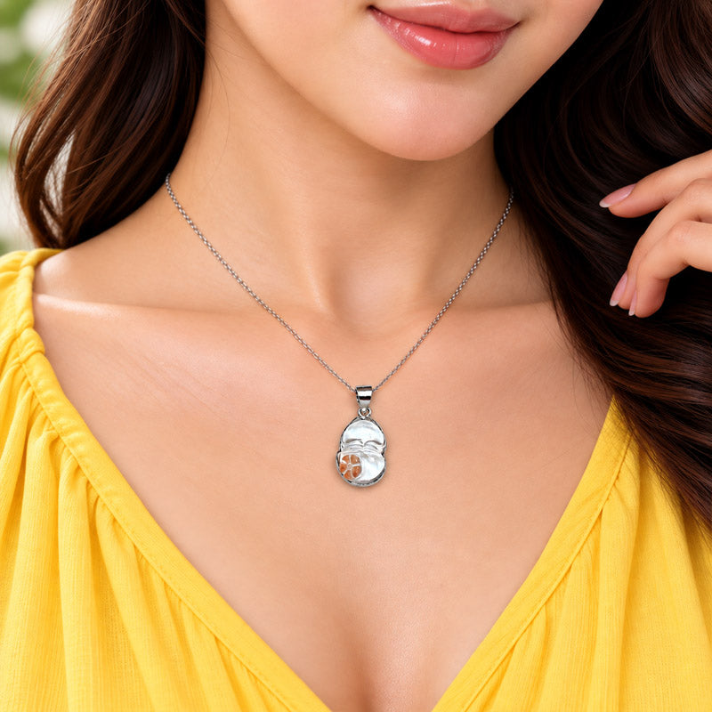 Cutie Floral Fox Yellow Rabbit Fur Quartz Pendant