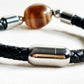 Benefactor Dzi Bead w/ Leather Bangle