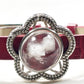 White Calcite Leather Bracelet