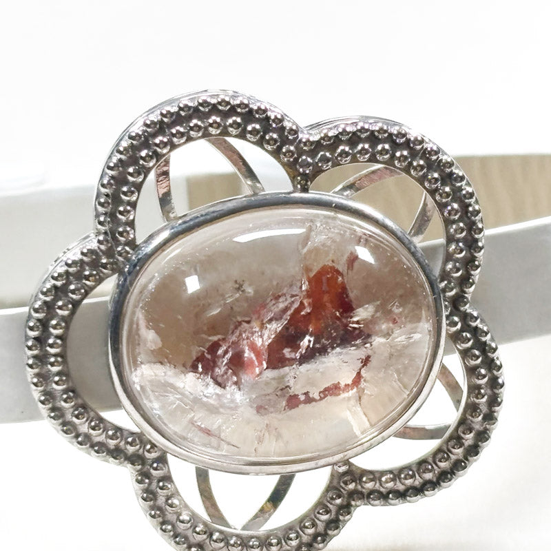 Manifestation Quartz Leather Bracelet