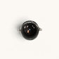 Skeletal Black Sunstone Ring