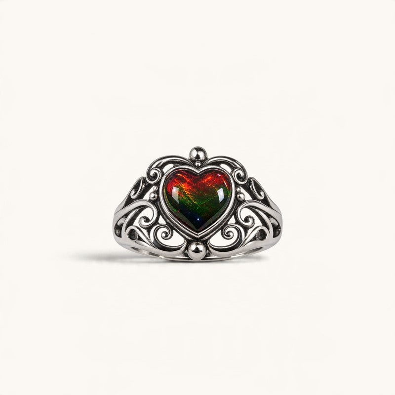 Ammolite Ring