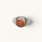 Pink Rabbit Fur Quartz Ring