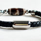 Green Tara Dzi Bead w/ Leather Bangle
