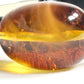 Golden Amber Leather Bracelet