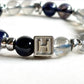 Letter H | Grey Moonstone & Iolite Bracelet
