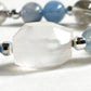 White Rabbit Fur Quartz Charm + Kyanite w/ Brookite in Quartz Bracelet
