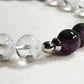 Abacus Charm + White Phantom Quartz w/ Eye Auralite Quartz Bracelet