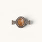 Yellow Rabbit Fur Quartz Ring