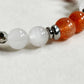 Letter T  | Golden Sunstone & White Rutilated Quartz Bracelet