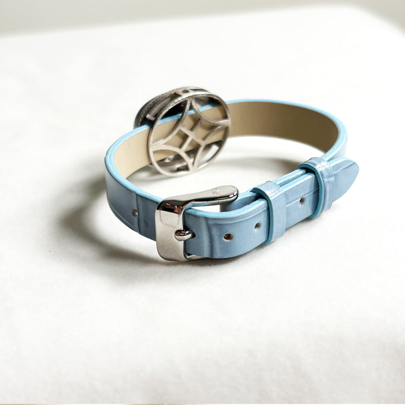 Green Phantom Quartz Leather Bracelet