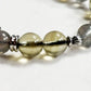 Letter O  | Grey Moonstone & Libyan Desert Glass Bracelet