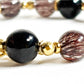 Copper Rutilated Quartz Charm + Red Copper Rutilated Quartz w/ Black Tourmaline Bracelet