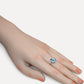 Aquamarine Gourd Ring