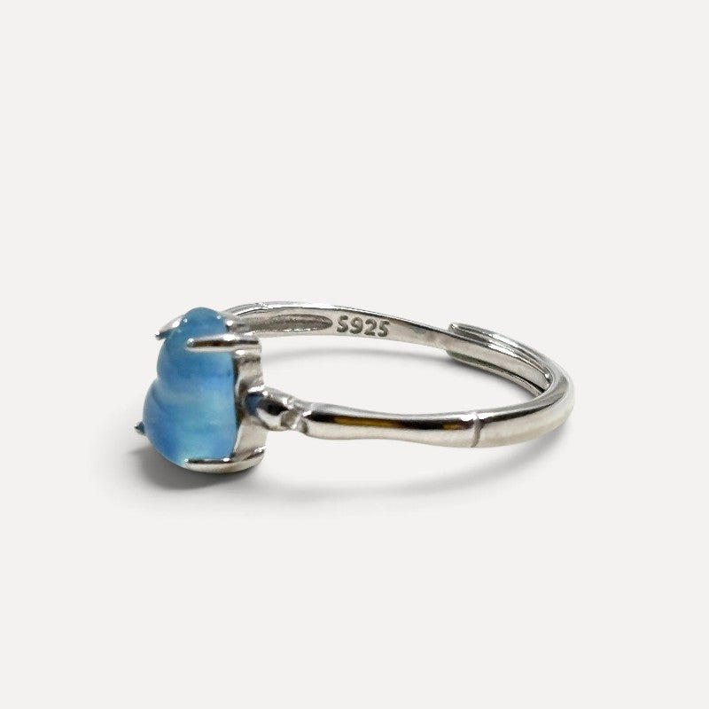 Aquamarine Gourd Ring