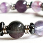 Ametrine Charm + Fluorite Pyrite w/ Eye Auralite Quartz Bracelet