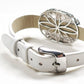 White Phantom Quartz Leather Bracelet