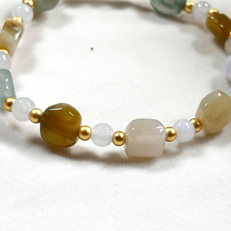 Mixed Jadeite Jade Bracelet