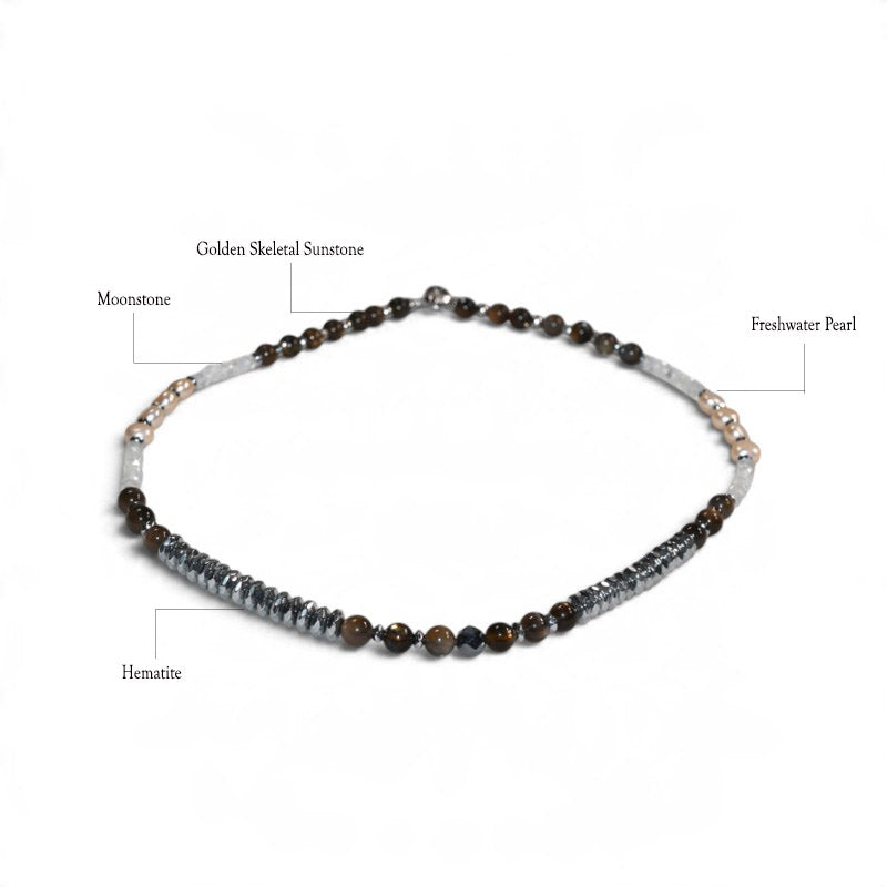 Golden Moonlight Elegance Necklace
