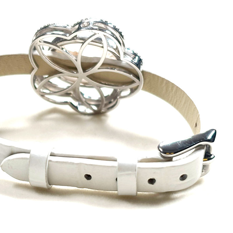 Manifestation Quartz Leather Bracelet