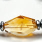 Citrine Charm + Hematoid Quartz w/ Sweden Meteorite Bracelet