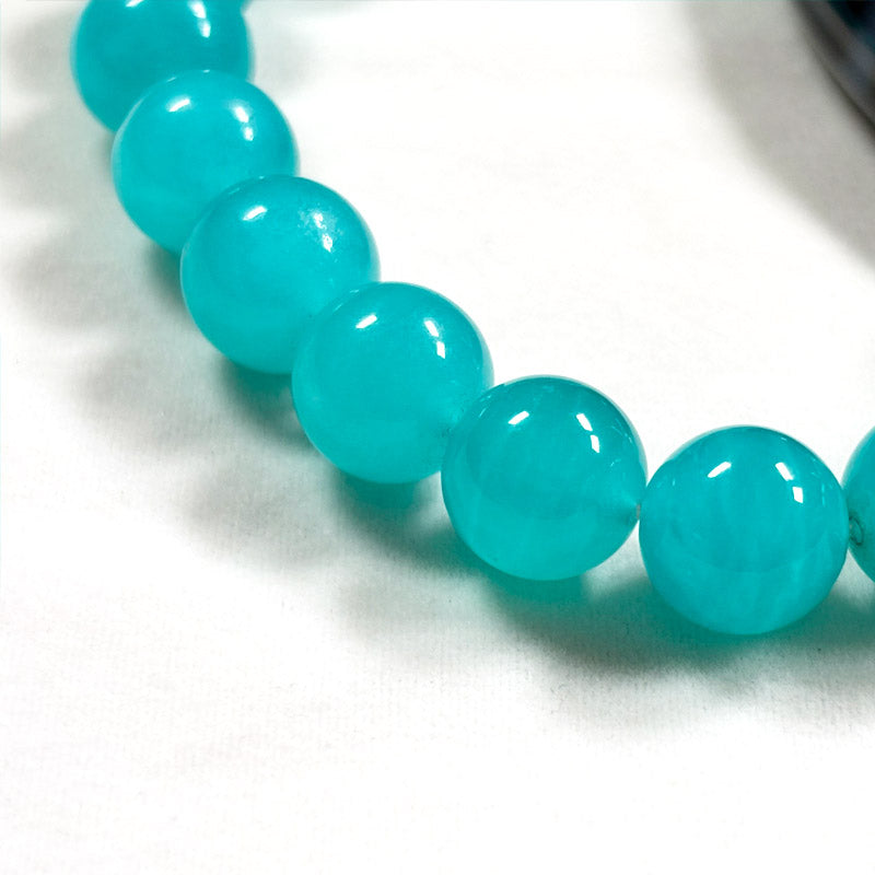 Auspicious Dragon Dzi Bead w/ Amazonite Bracelet