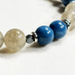 Letter E | Moonstone Mica & Blue Opal Bracelet