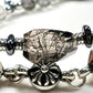 Black Rutilated Quartz Charm + Black Rutilated Quartz w/ Akoya Pearl Bracelet