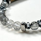Double Tiger Eye Charm w/ Black Rutilated Quartz Bracelet