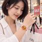 Golden Honey Amber Leather Bracelet