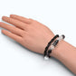 Abacus Charm + White Phantom Quartz w/ Eye Auralite Quartz Bracelet