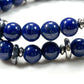 Green Phantom Quartz Charm w/ Lapis Lazuli Dual -Loop Bracelet