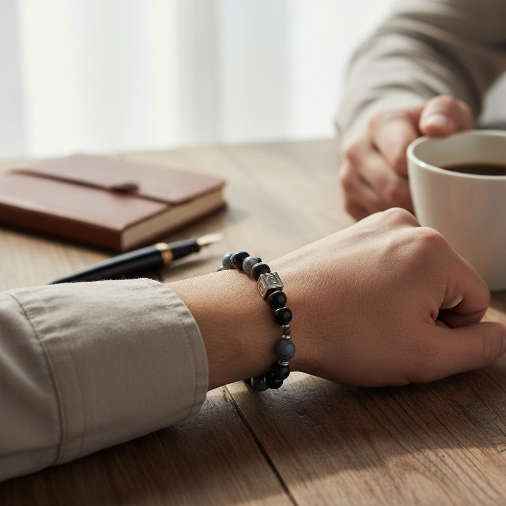Letter D | Pietersite & Blue Tiger Eye Bracelet