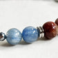 Letter K | Red Auralite  & Kyanite Bracelet