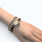 White Phantom Leather Bracelet