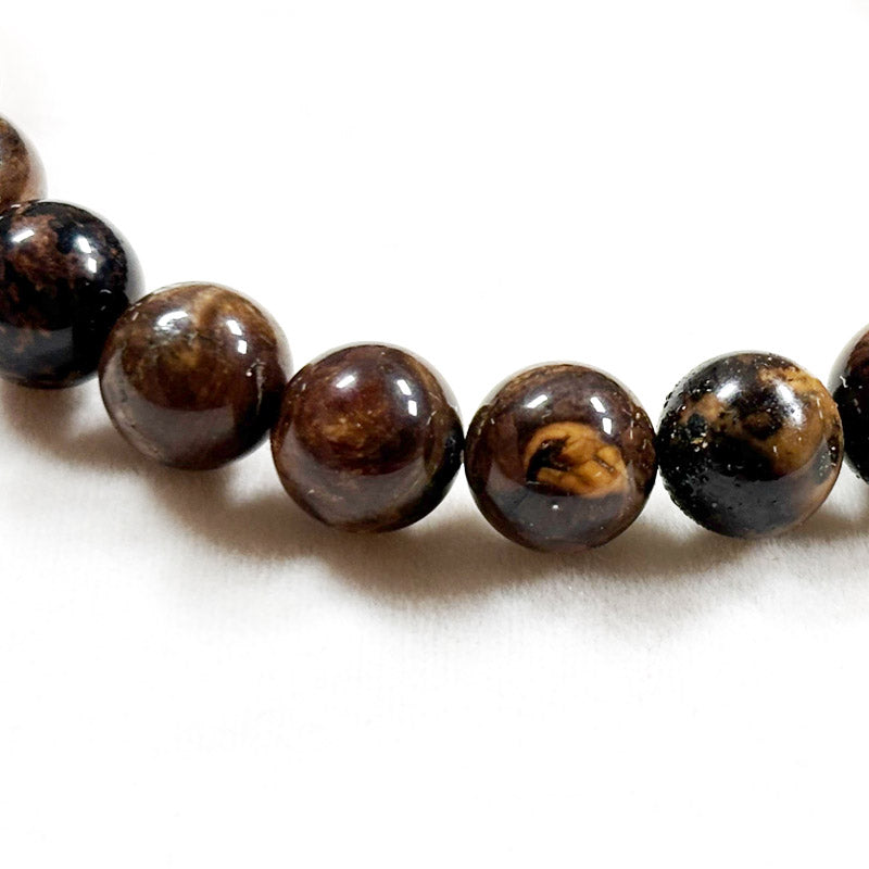 Moonstone Charm w/ Medicine Amber Bracelet