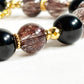Copper Rutilated Quartz Charm + Red Copper Rutilated Quartz w/ Black Tourmaline Bracelet
