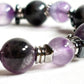Ametrine Charm + Fluorite Pyrite w/ Eye Auralite Quartz Bracelet