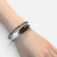 Money Hook Dzi Bead Leather Bracelet