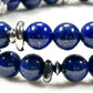 Rainbow Clear Quartz Charm w/ Lapis Lazuli Dual -Loop Bracelet