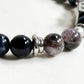 Letter I | Eye Auralite & Blue Tiger Eye Bracelet