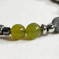 Letter Q | Serpentine Jade & Black Auralite Bracelet