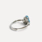 Aquamarine Gourd Ring